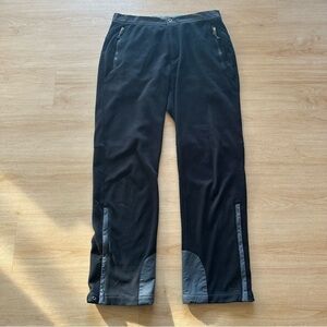 REI 32L Fleece Lined Midlayer Warm Winter Ski Hiking Camping Snap Fly Pants